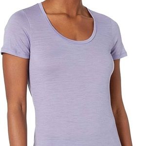 Icebreaker Spector Short Sleeve Scoop Purple XS